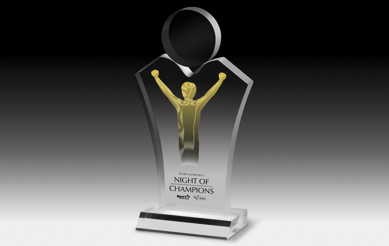 7583S (Screen Print), 7583L (Laser), 7583P (4Color Process) - Standing Humanity Award 7583S (Screen Print), 7583L (Laser), 7583P (4Color Process) - Standing Humanity Award